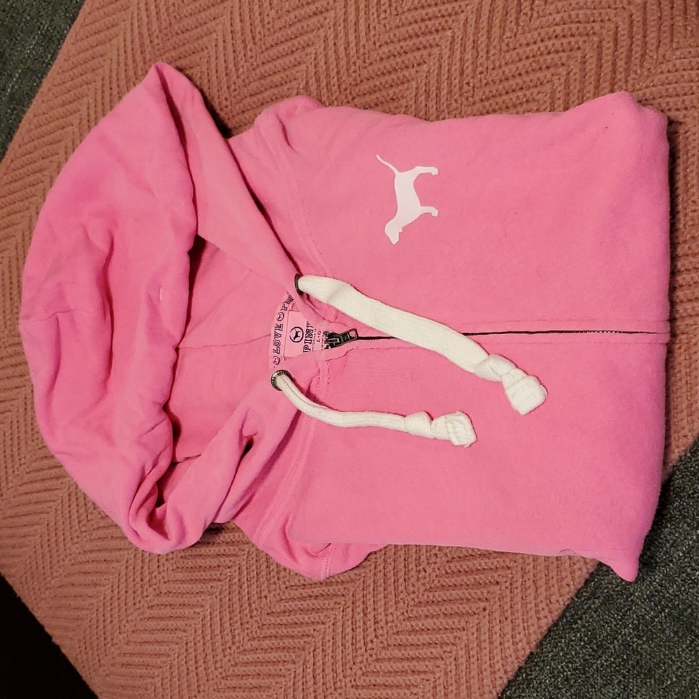Victoria secret pink zip-up sweatshirt
